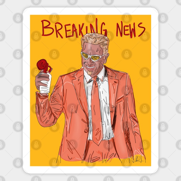 Kevin Roberts: BREAKING NEWS Magnet by 51Deesigns